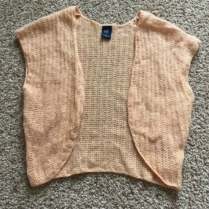 Gap Cropped Crochet Shrug Cardigan